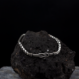 The Sentinel Infinity Knot Men's Silver Bracelet