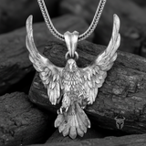 Sterling Silver Rising Eagle Pendant