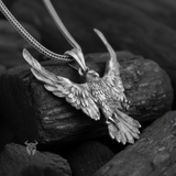 Sterling Silver Rising Eagle Pendant