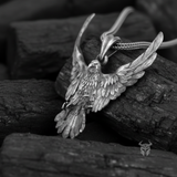 Sterling Silver Rising Eagle Pendant
