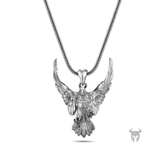 Sterling Silver Rising Eagle Pendant