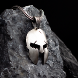 The Battle-Worn Spartan Helmet Pendant - Resilience & Valor