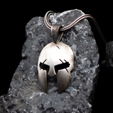 The Battle-Worn Spartan Helmet Pendant - Resilience & Valor