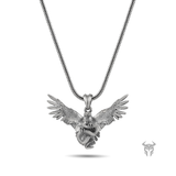 Sterling Silver Eagle and Serpent Pendant
