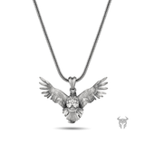 Sterling Silver Eagle and Serpent Pendant