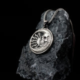 The Moon Skull & Sun Medallion - Cosmic Balance & Memento Mori