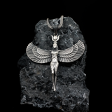 Sterling Silver Winged Goddess Pendant
