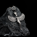Sterling Silver Winged Goddess Pendant