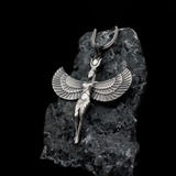 Sterling Silver Winged Goddess Pendant
