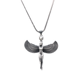 Sterling Silver Winged Goddess Pendant