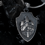 The Knight's Vow Shield Pendant - Honor & Unwavering Defense