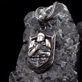 The Crusader Knight's Vow Pendant - Honor & Unwavering Defense