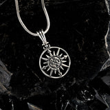 Men's 925 Sterling Silver Compass Pendant