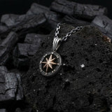 Silver North Star Necklace