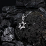 Polished 925 Sterling Silver Star of David Pendant