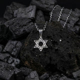 Polished 925 Sterling Silver Star of David Pendant