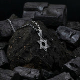 Polished 925 Sterling Silver Star of David Pendant