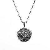 Sterling Silver Majestic Eagle and Mountain Pendant