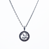 925 Sterling Silver Polished Capricorn Zodiac Pendant
