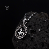 925 Sterling Silver Polished Capricorn Zodiac Pendant