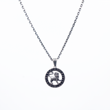 925 Sterling Silver Polished Leo Zodiac Medallion
