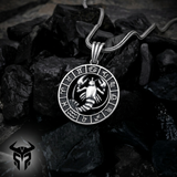925 Sterling Silver Oxidized Cancer Zodiac Medallion, Lobster Sign Pendant