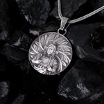 Sacred Heart of Jesus Sterling Silver Pendant - Dagger Forge