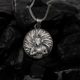 Sacred Heart of Jesus Sterling Silver Pendant - Dagger Forge