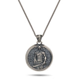 Spartan Warrior Sterling Silver Pendant - Dagger Forge