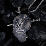 Spartan Warshield Sterling Silver Pendant - Dagger Forge