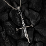 The Blackblade – Gothic Sword Silver Necklace