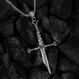 The Blackblade – Gothic Sword Silver Necklace