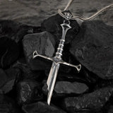 The Blackblade – Gothic Sword Silver Necklace