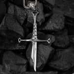 The Blackblade – Gothic Sword Silver Necklace