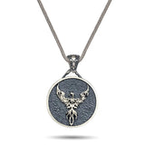 The Eternal Flame – Silver Phoenix Pendant Necklace