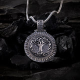 Tree of Life Sterling Silver Pendant – Norse Symbol of Balance - Dagger Forge