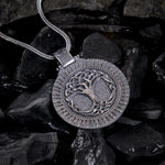 Tree of Life Sterling Silver Pendant – Norse Symbol of Balance - Dagger Forge