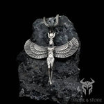 Wings of Isis – Sterling Silver Egyptian Goddess Pendant