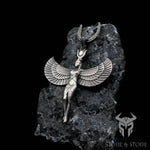 Wings of Isis – Sterling Silver Egyptian Goddess Pendant